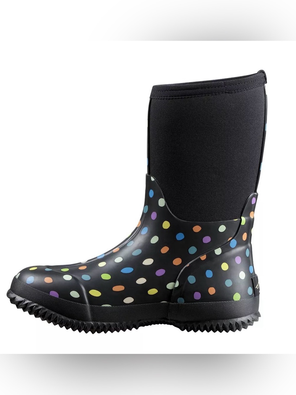 Women’s Black Polka Dot Rain Boots